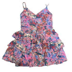 Pink and Blue Floral Wild Fable Dress - X Small